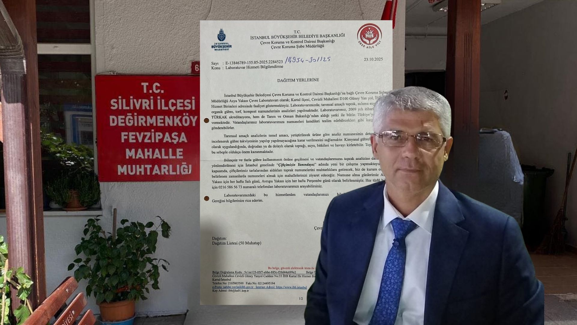 İBB’den Tarımsal Analiz Hizmeti: Değirmenköy Muhtarı Şenol Köroğlu Vatandaşları Bilgilendirdi