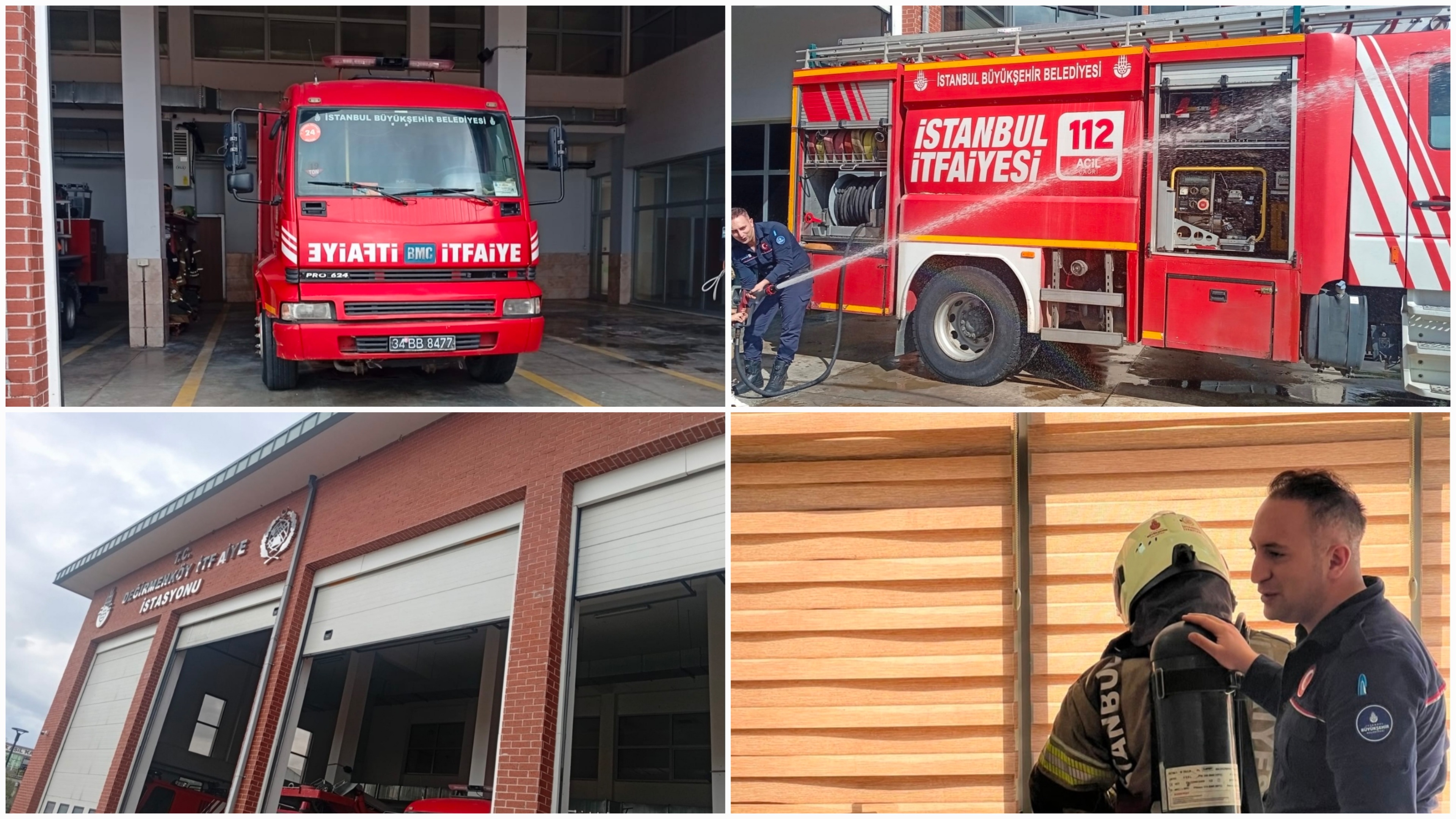 Değirmenköy'de Minik Öğrencilerden İtfaiye İstasyonuna Anlamlı Gezi